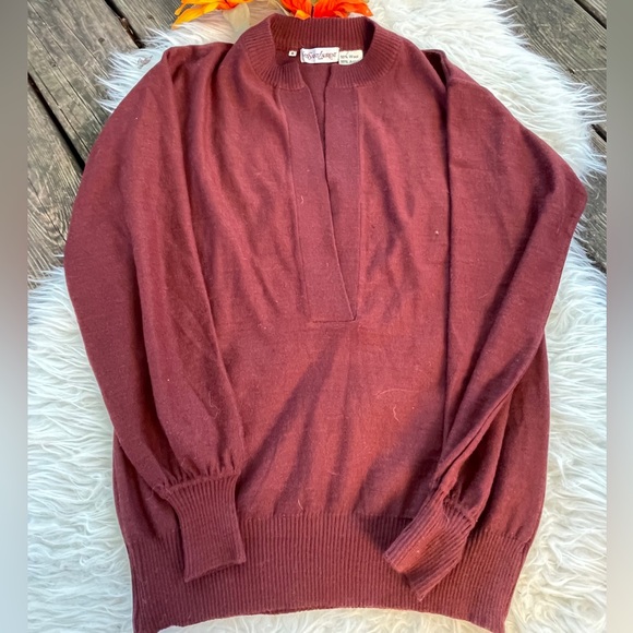 EXCELLENT Condition-Yves Saint Laurent Wool Blend Sweater VINTAGE - Picture 4 of 8